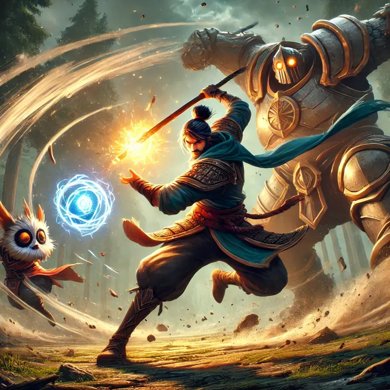 Master Yi Jax, Rammus ve Malphite ile Savaşıyor, Master Yi CT Şampiyonlar